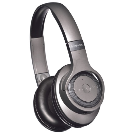 Goodmans Studio Bass Wireless Headphones - Grey | Sound - B&M