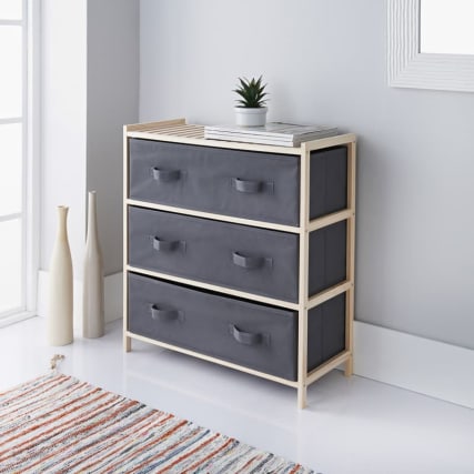 Shoptagr Addis 3 Drawer Canvas Unit By B M