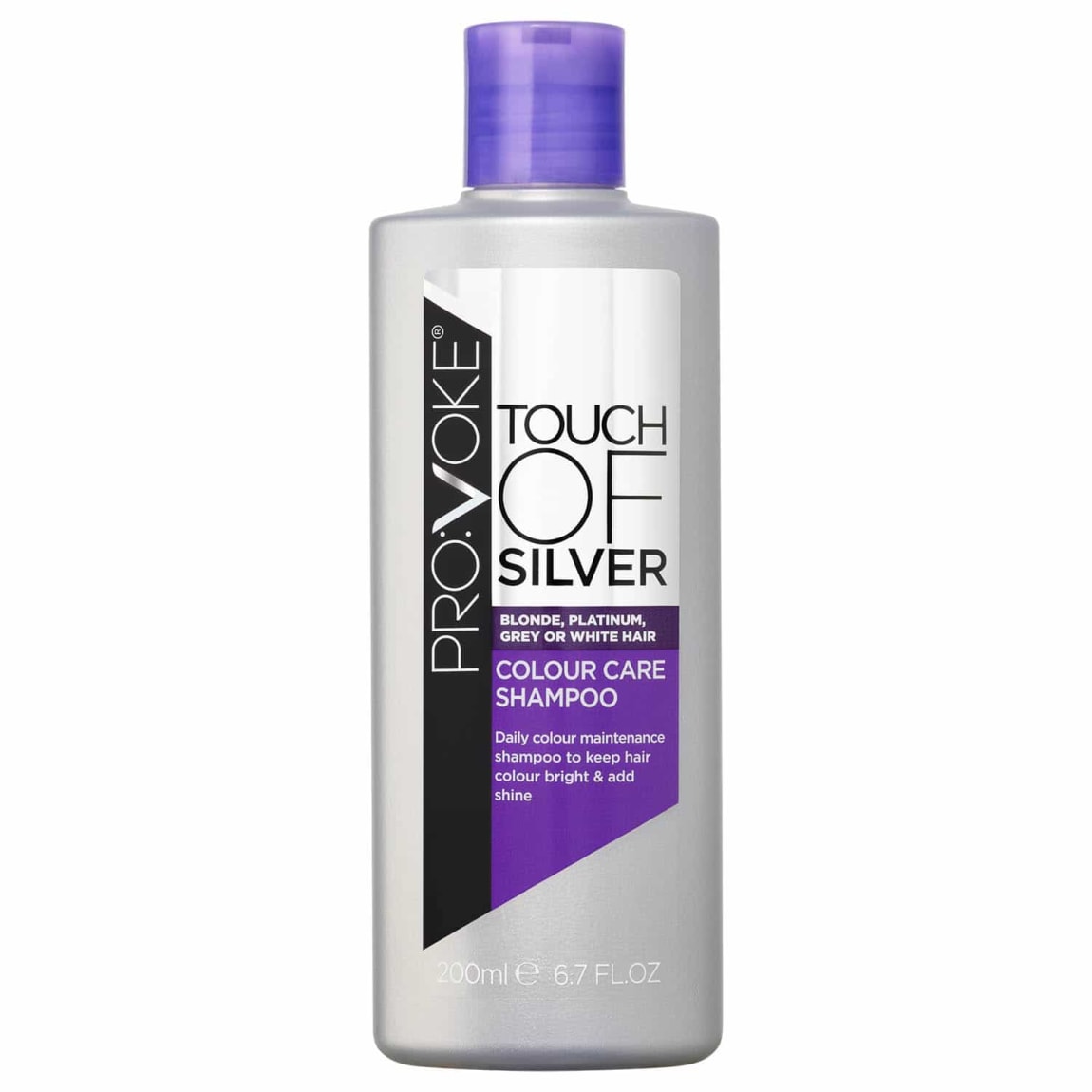 provoke touch of silver colour care shampoo
