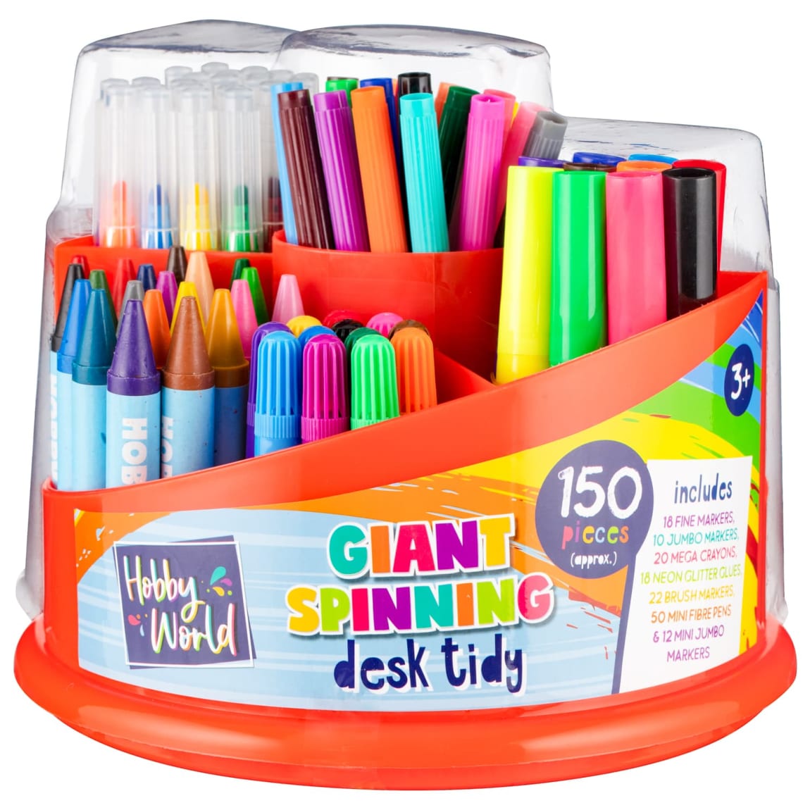 Hobby World Twirling Stationery Set 150pc Kids Crafts B&M