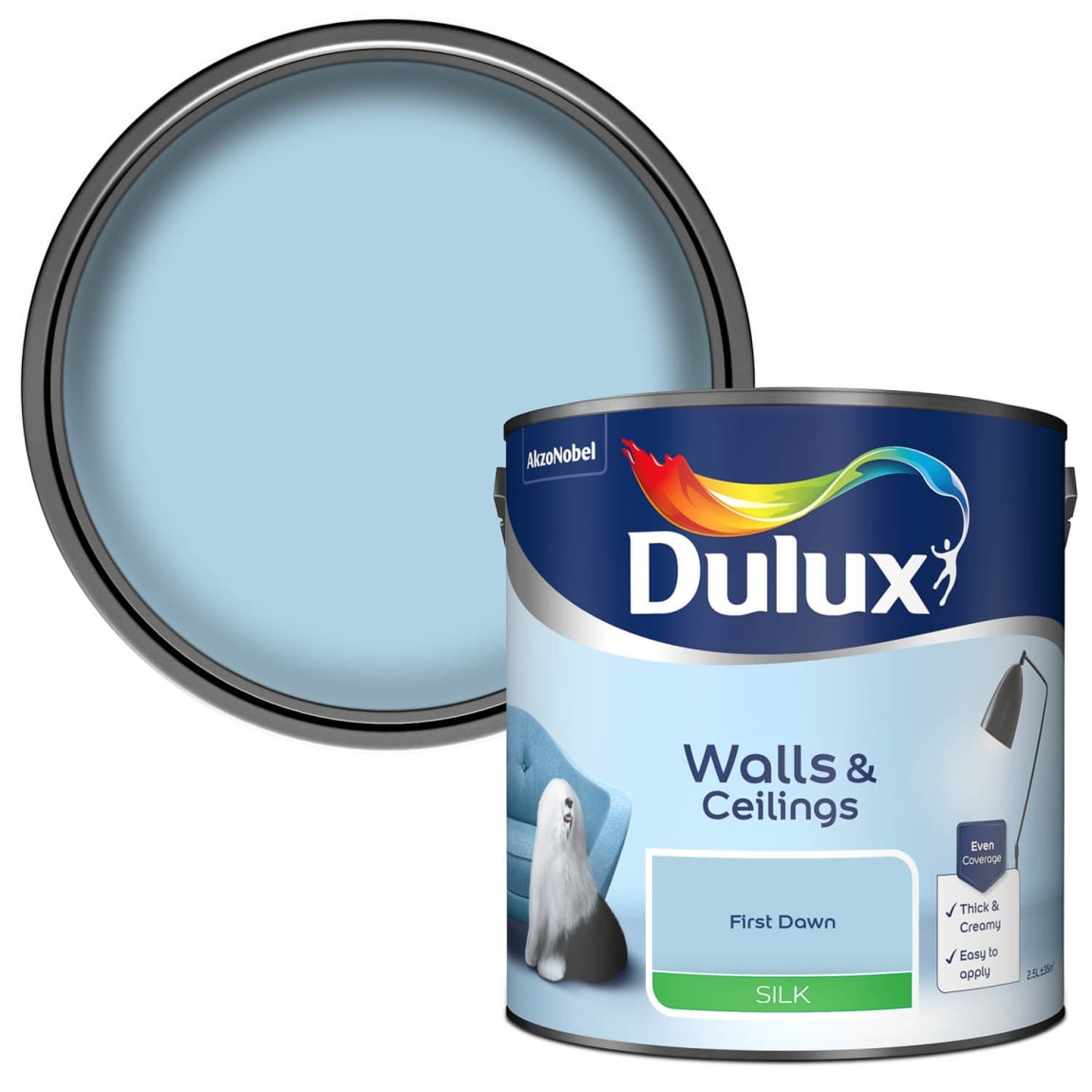 Dulux Silk Paint 2.5L First Dawn DIY B&M
