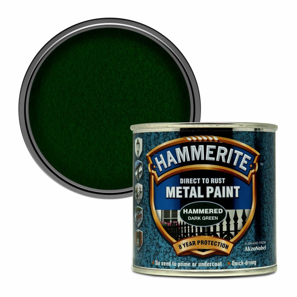 305748-hammerite-direct-to-rust-metal-paint-satin-finish-dark-green-250ml-paint-3
