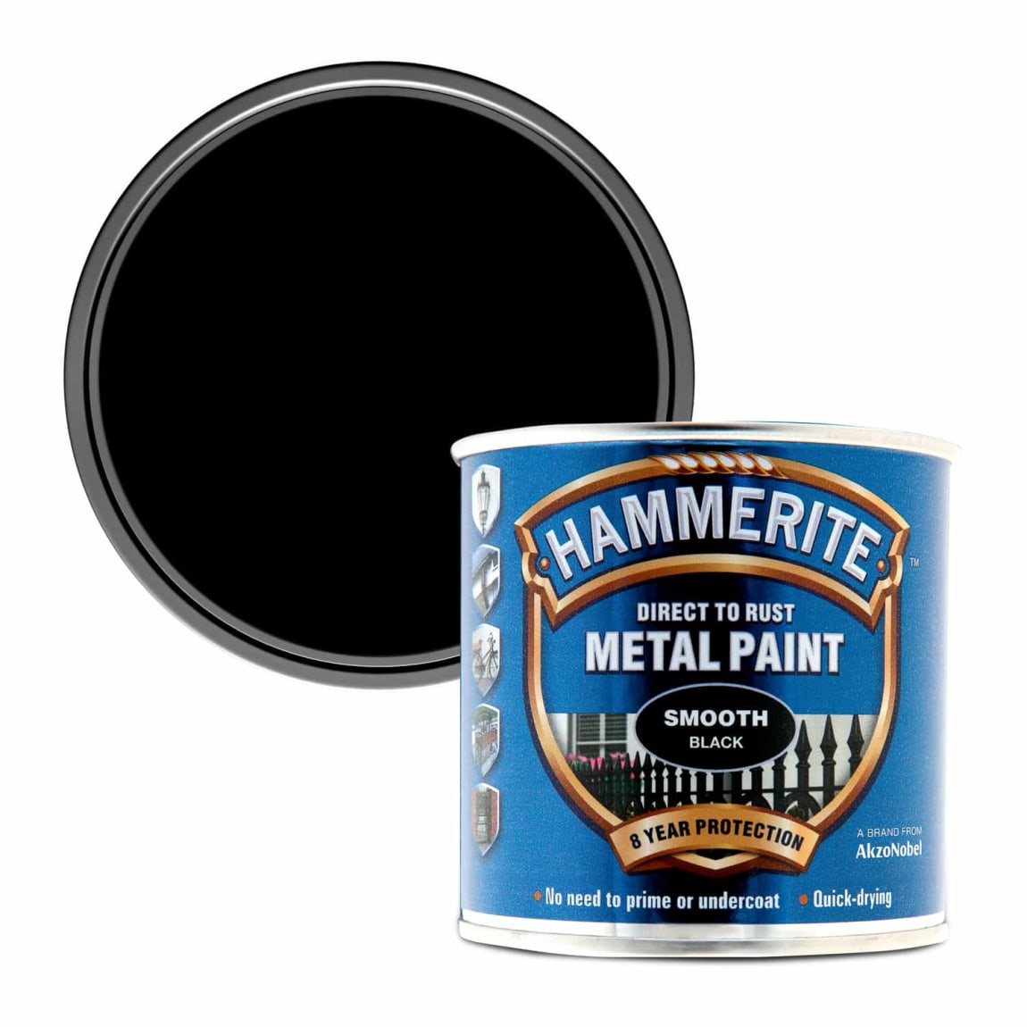 305751-hammerite-direct-to-rust-metal-paint-smooth-finish-black-250ml-paint-3