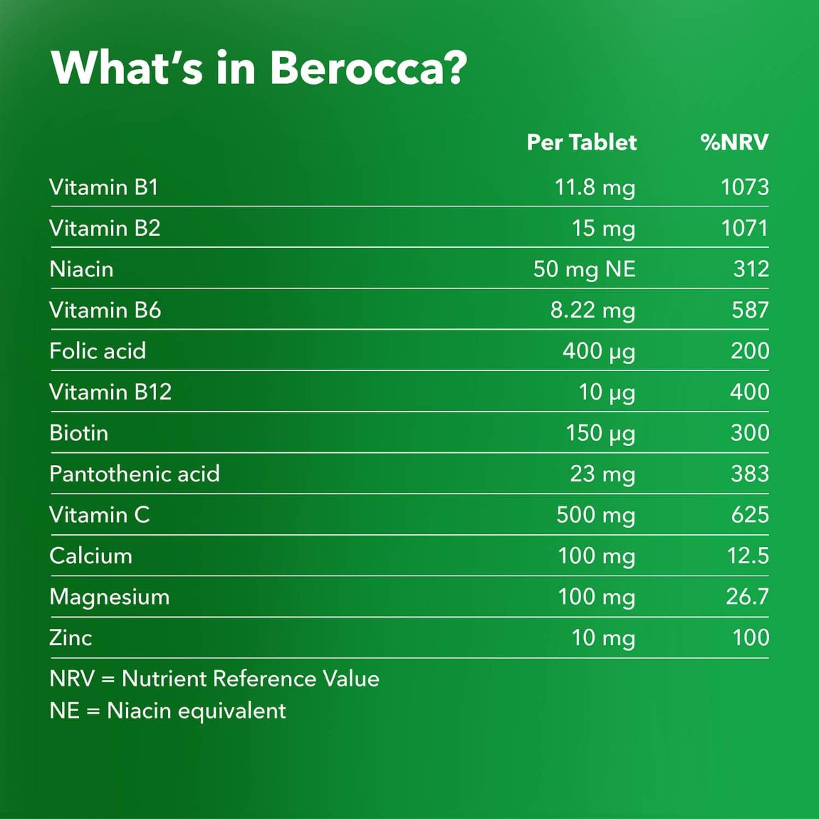 Berocca Orange Energy Vitamin Tablets 15pk Vitamins B&M