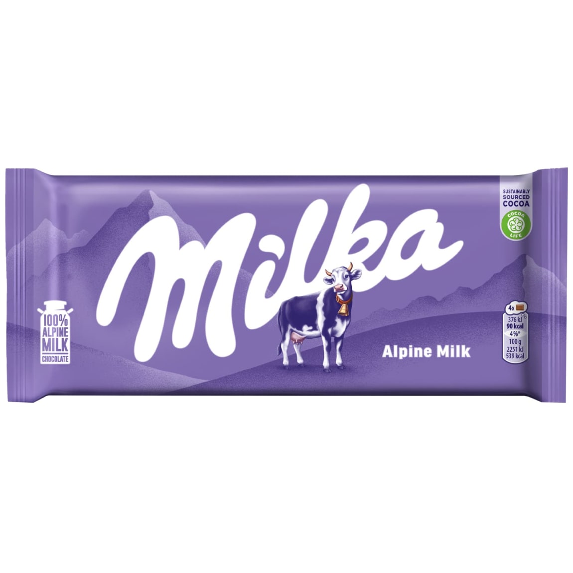 Milka Alpine Bar 100g Chocolate B M Milka Alpine Bar 100g Chocolate B M
