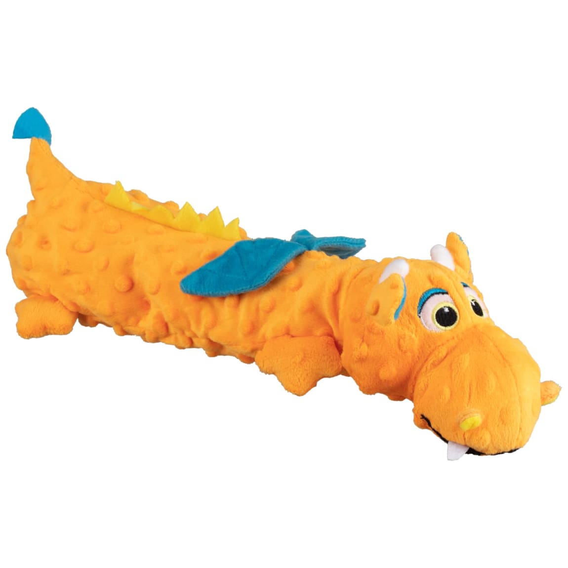 Crinkle & Squeak Dragon Dog Toy Orange Pets Dog Toys B&M