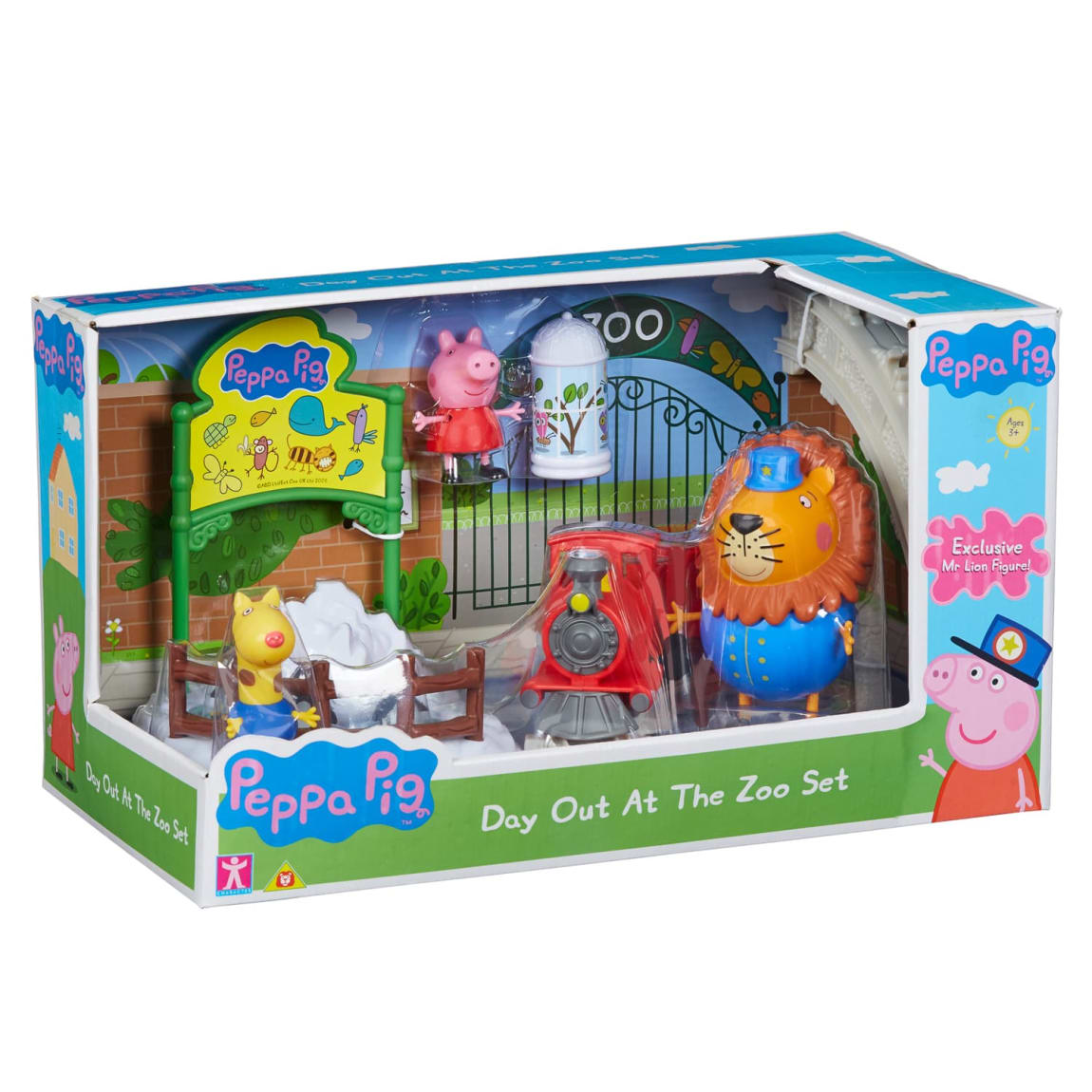 Peppa Pig Day At The Zoo Playset Toys B M
