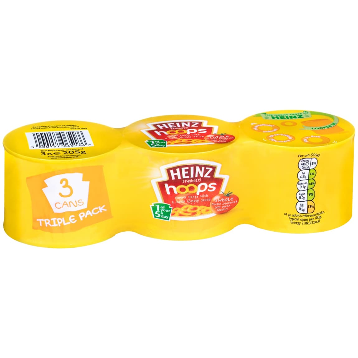 Heinz Spaghetti Hoops 3 x 205g Food & Drink B&M