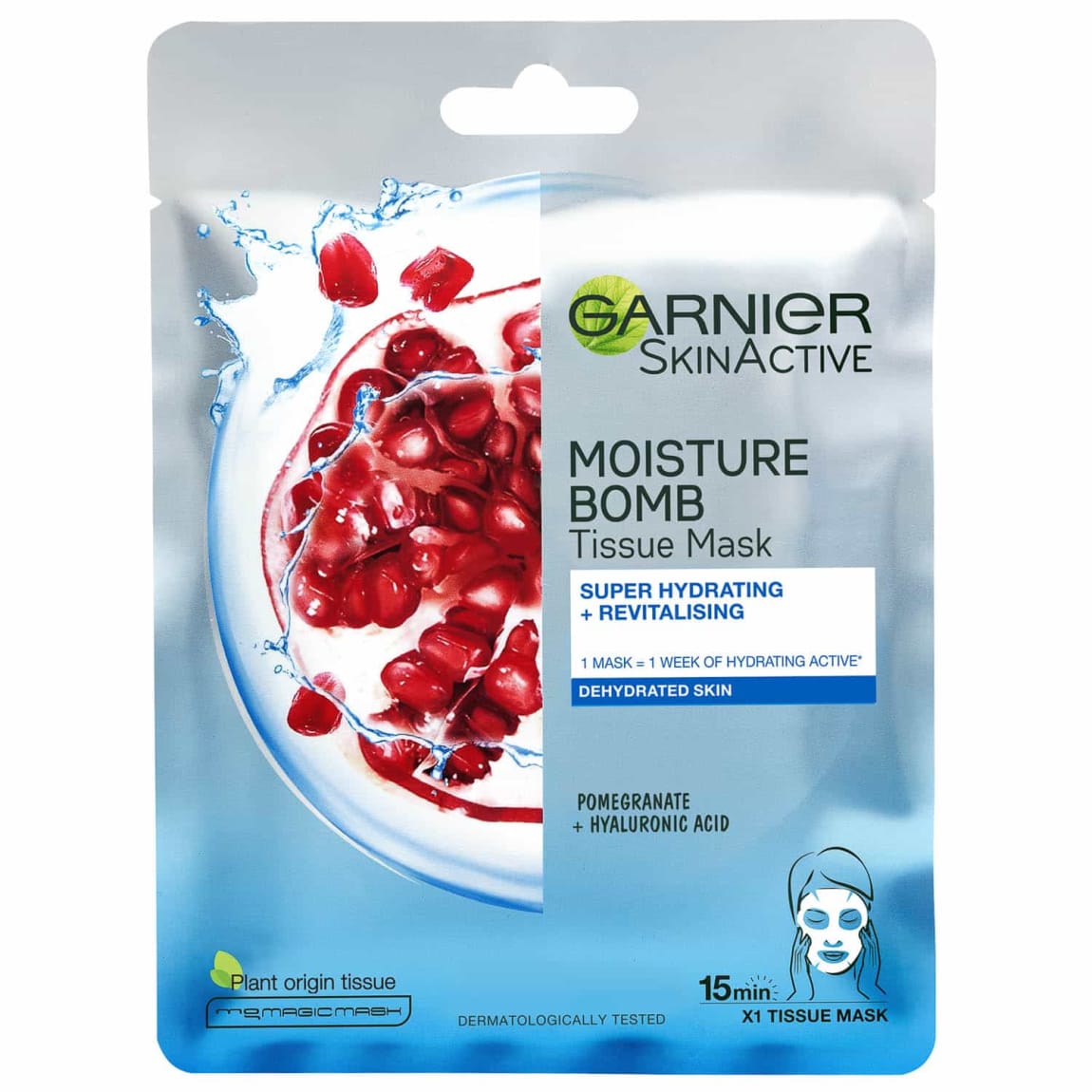 Garnier SkinActive Tissue Mask Pomegranate Skincare B M Garnier SkinActive Tissue Mask Pomegranate Skincare B M