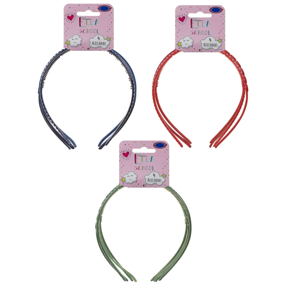 Ella School Hair Accessories Mixed Headbands Blue Kids Hair B&M