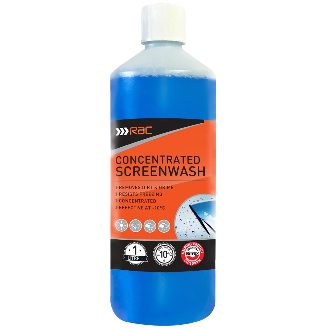 RAC Concentrated Screenwash 1L Car Care B&M