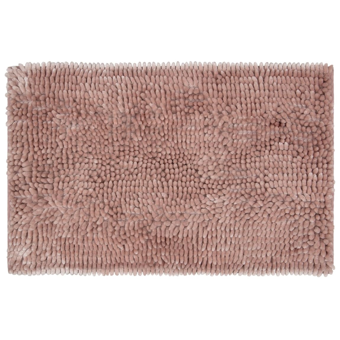 Chenille Bath Mat 50 x 80cm Pink Bathroom Accessories B&M
