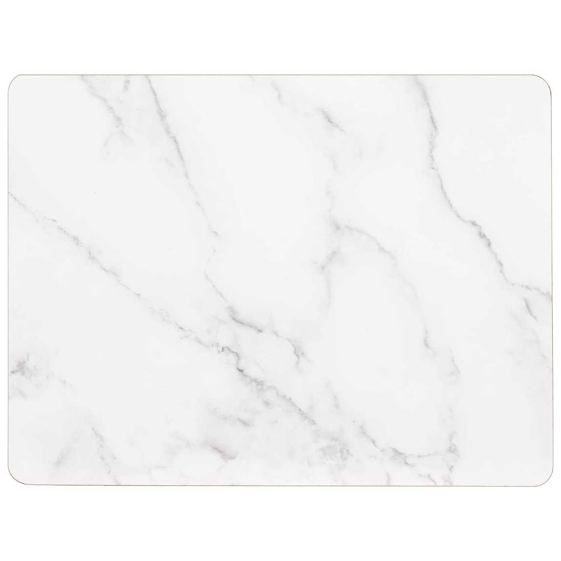 Modern Cork Placemat & Coaster Set 8pc Marble Tableware B&M
