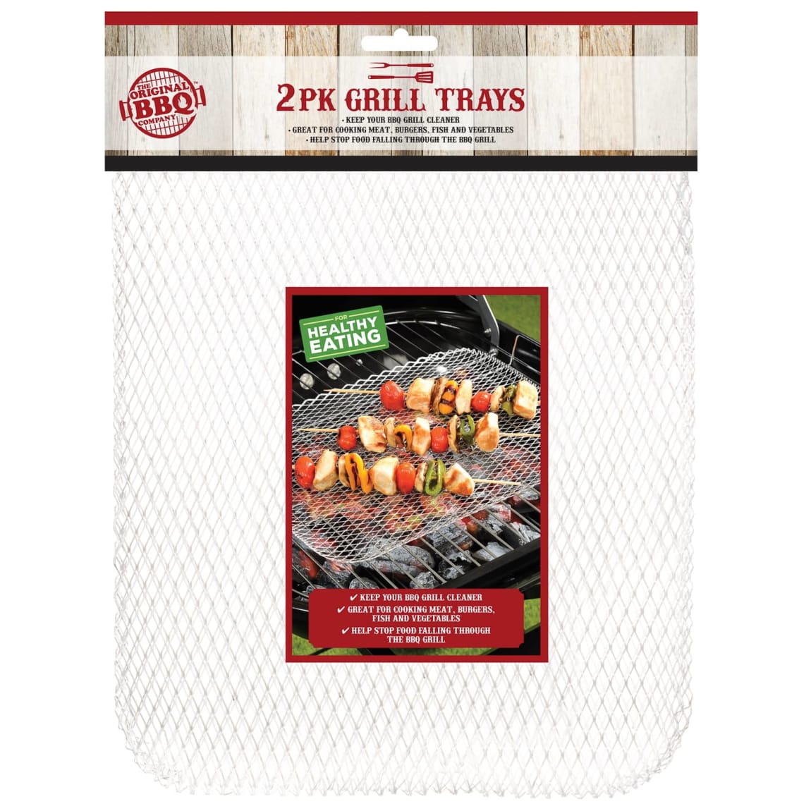 Barbecue Grill Trays 2pk BBQ B&M