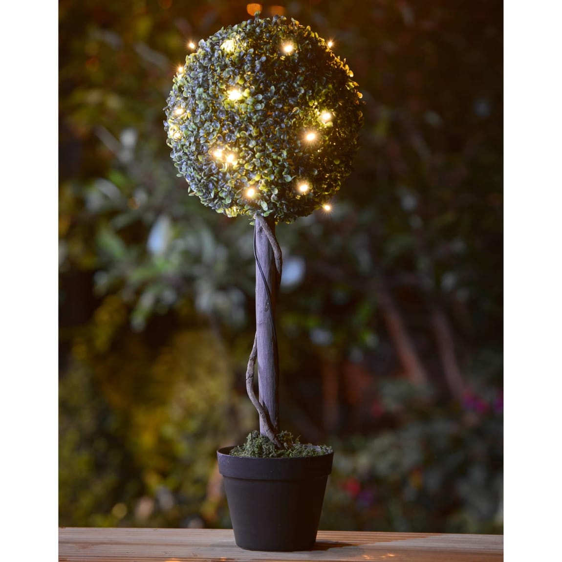 Topiary Tree with Solar Light 70cm l Garden B&M