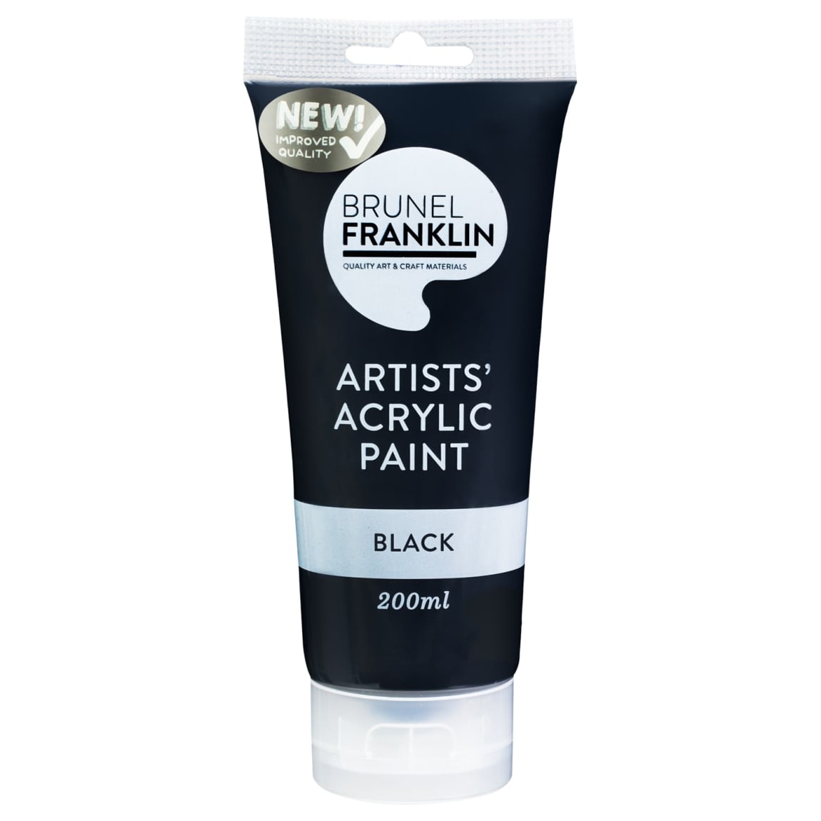 356878-brunel-franklin-artists-acrylic-paint-200ml-black-2