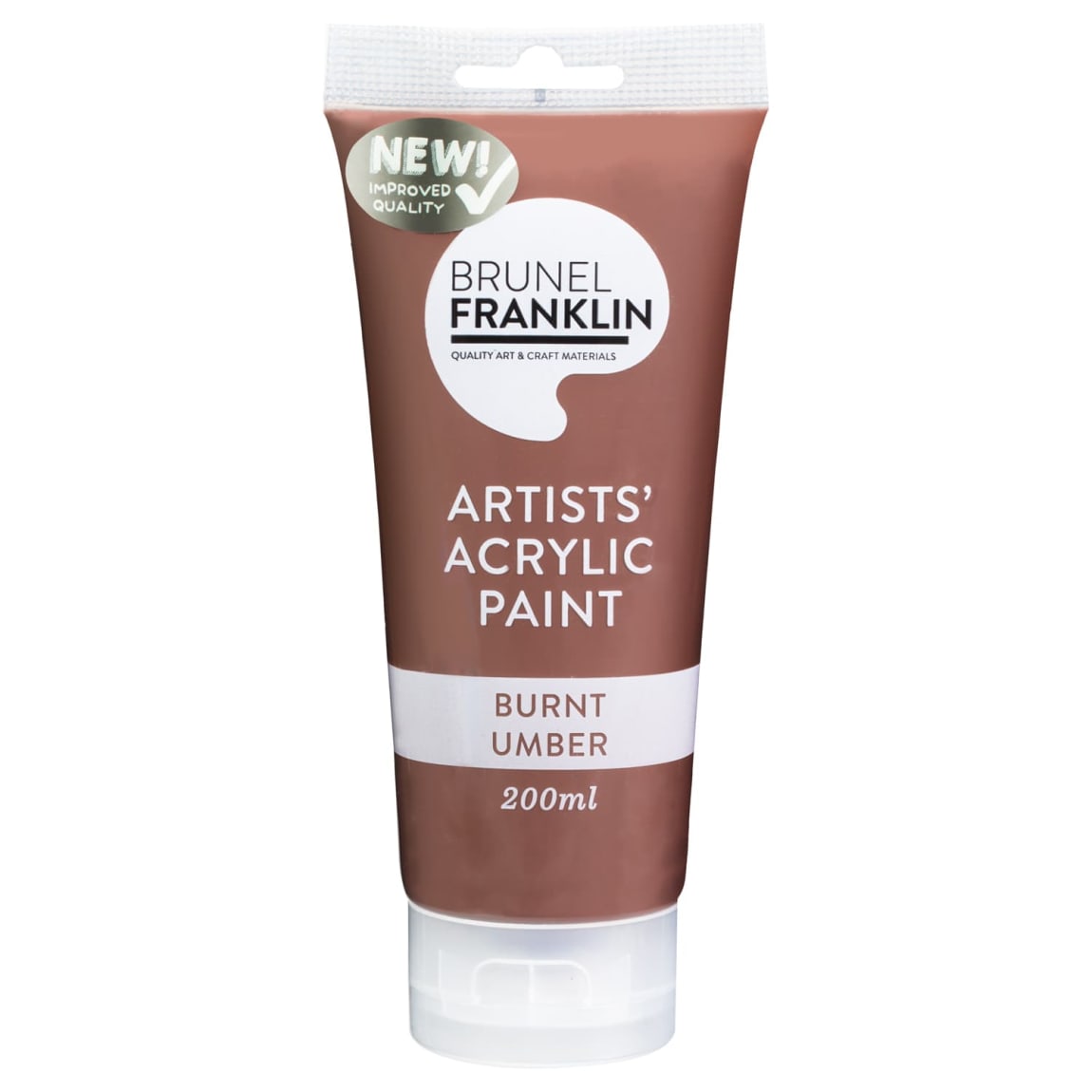 356878-brunel-franklin-artists-acrylic-paint-200ml-burnt-umber