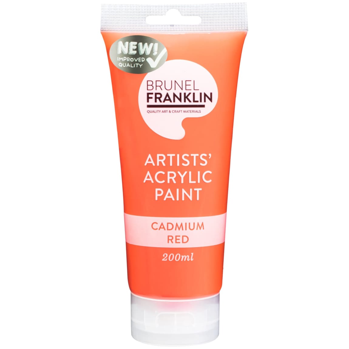 356878-brunel-franklin-artists-acrylic-paint-200ml-cadmium-red