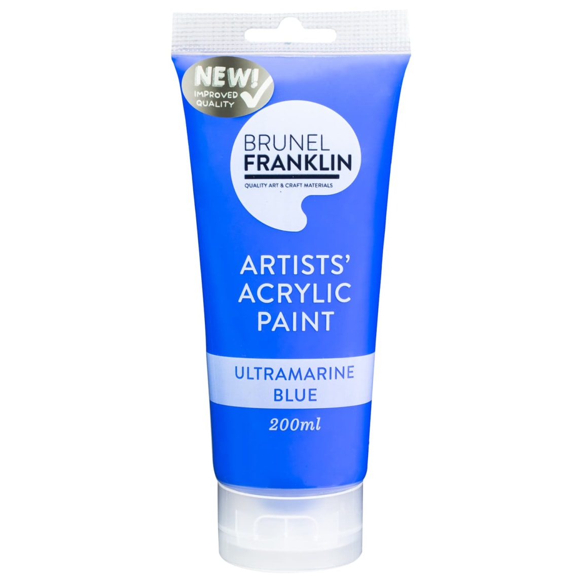 356878-brunel-franklin-artists-acrylic-paint-200ml-ultramarine-blue