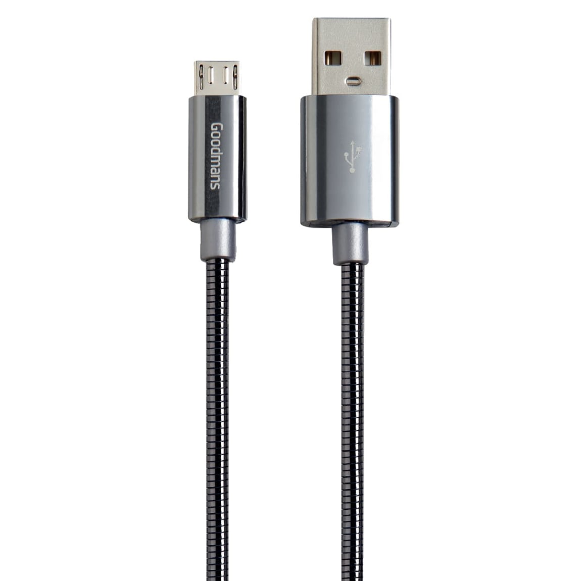 357007-goodmans-metal-micro-usb-charge-and-sync-cable-1m-grey