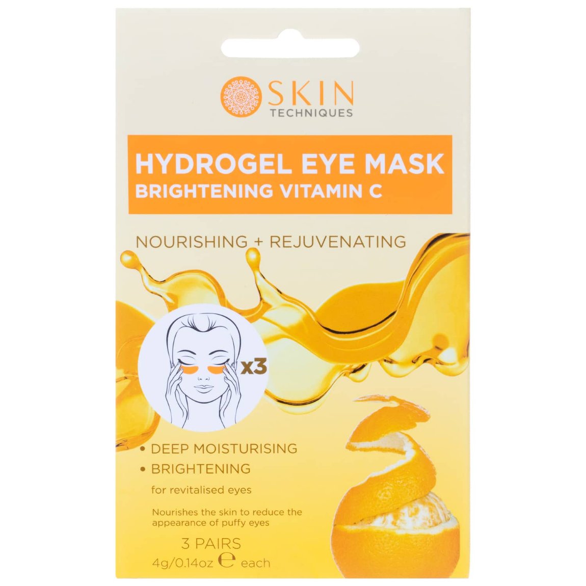 Skin Techniques Hydrogel Eye Mask 3pk Skincare B&M