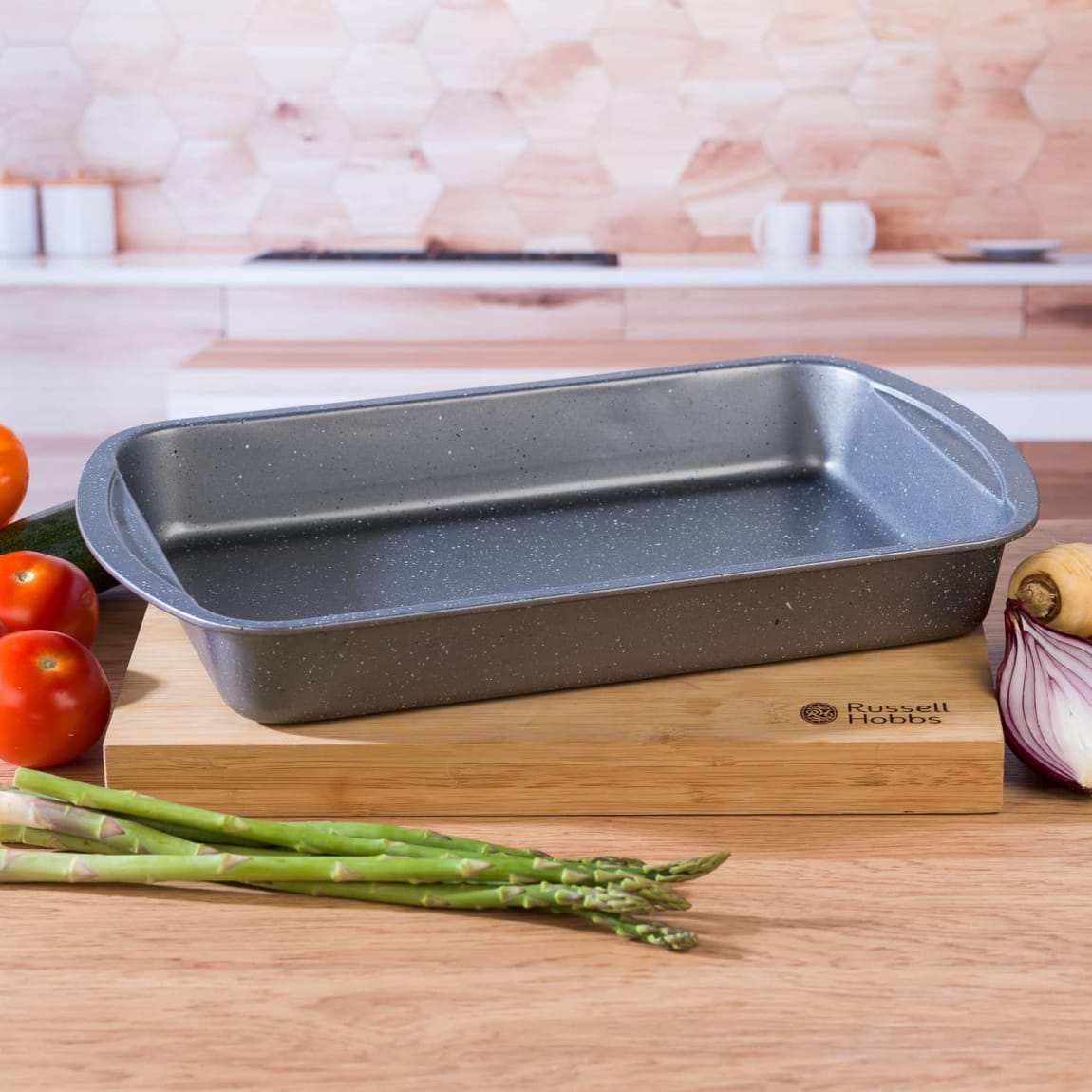 Russell Hobbs Marble Roast Tray Cookware, Bakeware, Kitchen