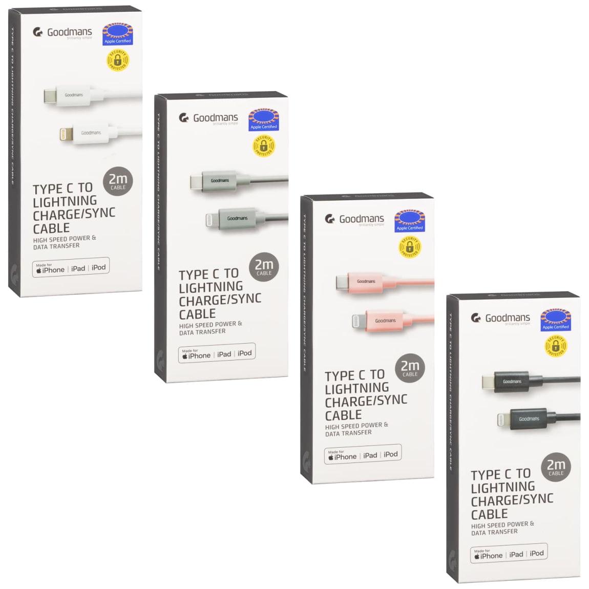 357900-goodmans-type-c-to-lightning-charge-and-sync-cable-2m-white-2