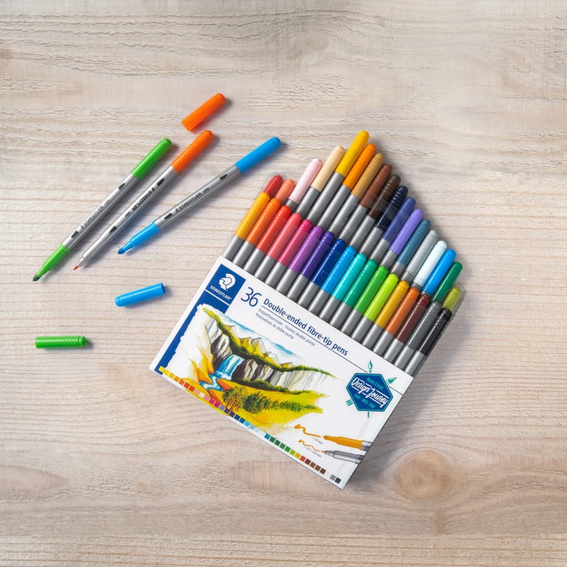 359064-staedtler-36-pack-double-ended-fibre-tip-colouring-pens