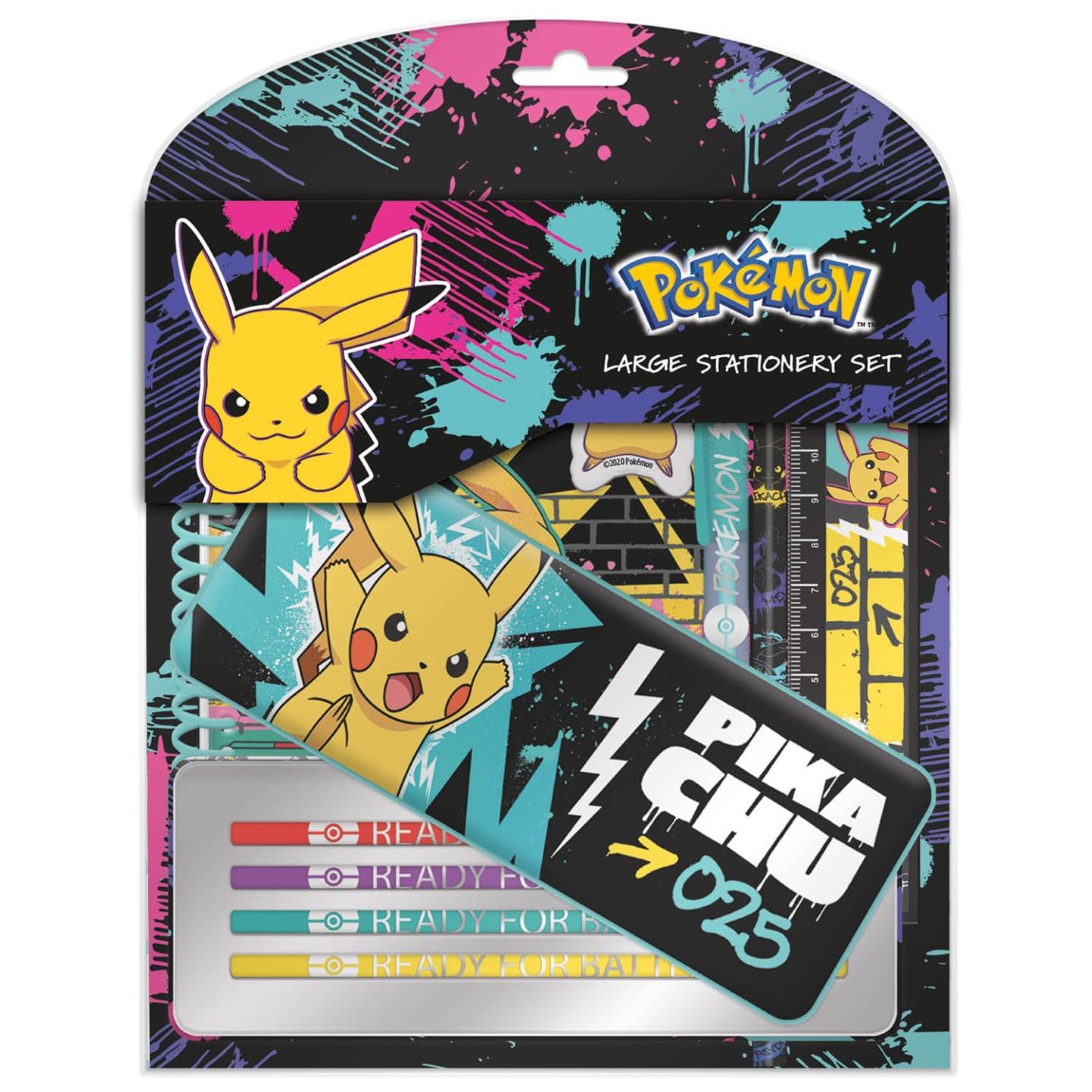Pokemon Large Stationery Set Kids Stationery B&M
