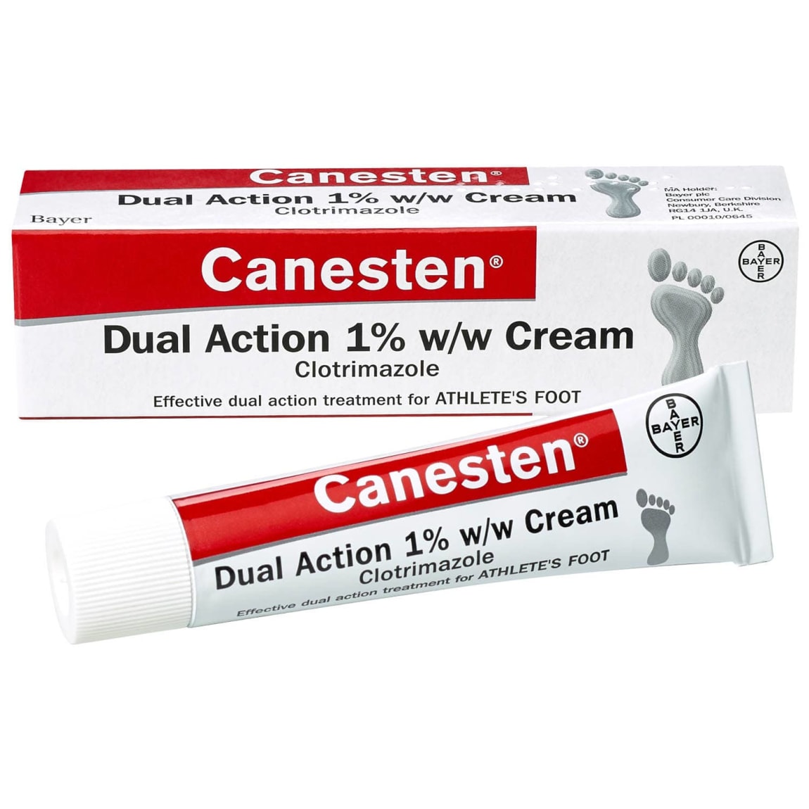 Canesten Dual Action Athlete's Foot Cream 15g Footcare B&M