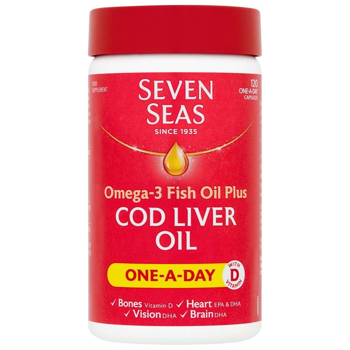 Seven Seas Cod Liver Oil Capsules Health & Wellbeing B&M