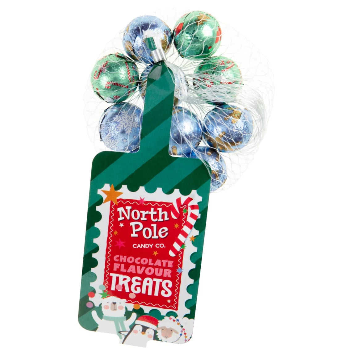 366349-choc-figures-58g-balls-65g-mesh-bag-baubles