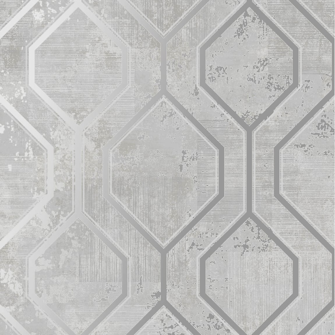 Armature Geo Wallpaper Grey Cheap Wallpaper B&M