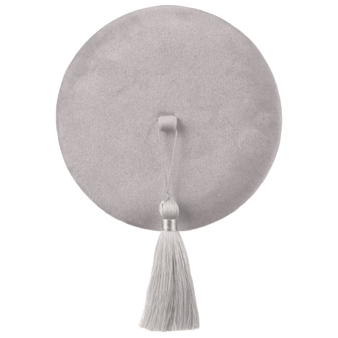 Round Trinket Box with Tassel Grey Decorative Accessories B&M.