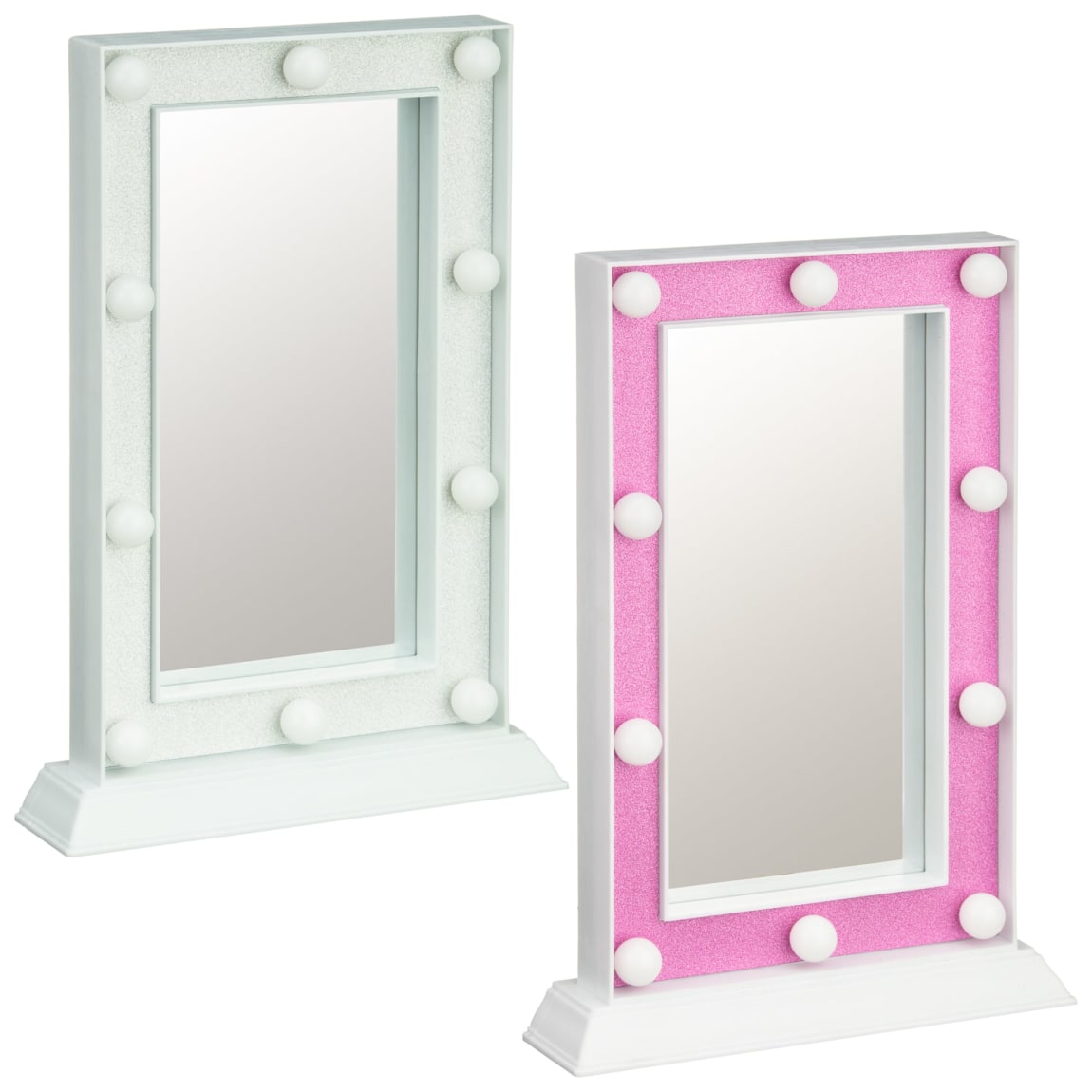 376744-glitter-led-table-mirror-group