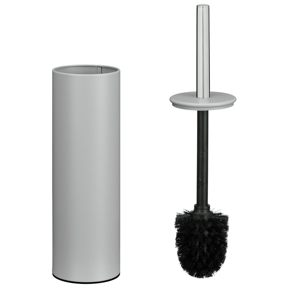 Bathroom Collection Toilet Brush & Holder - Grey | Toilet Brushes | B&M