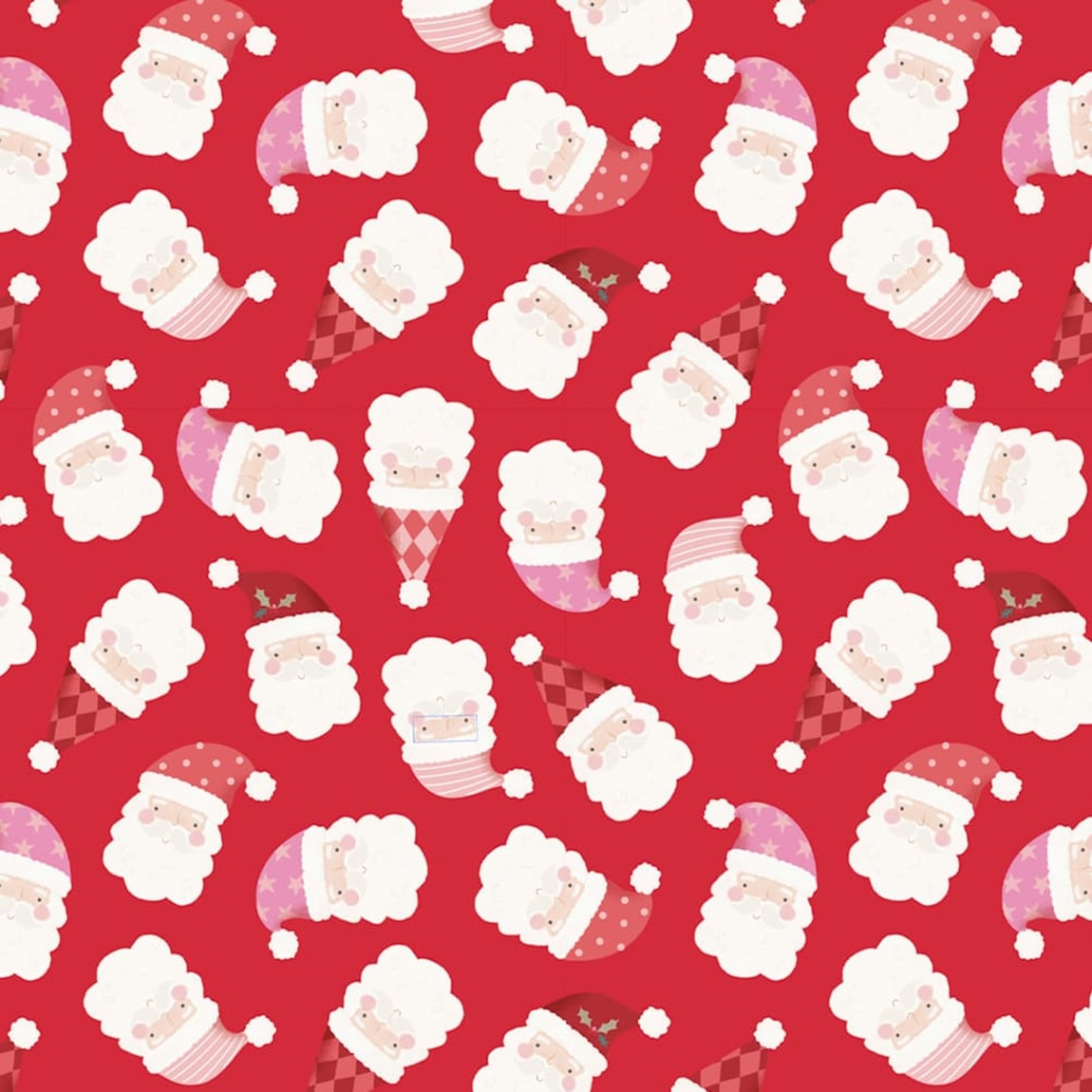 387198-5m-extra-wide-wrapping-paper-santa-hats-close