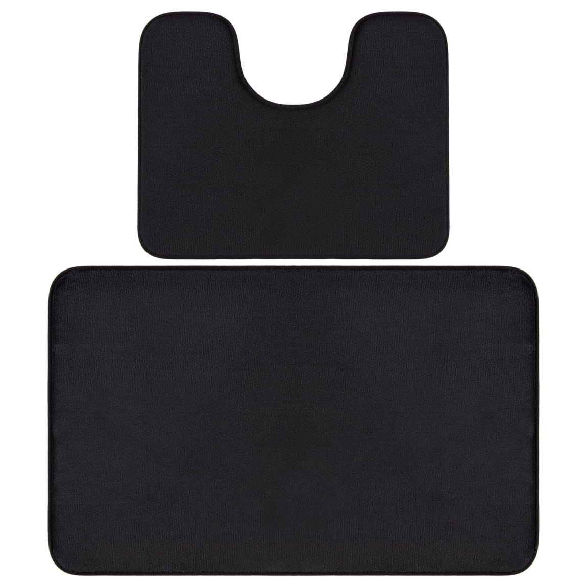 Bath Mat Set 2pc - Black | Bathroom Accessories | B&M Stores