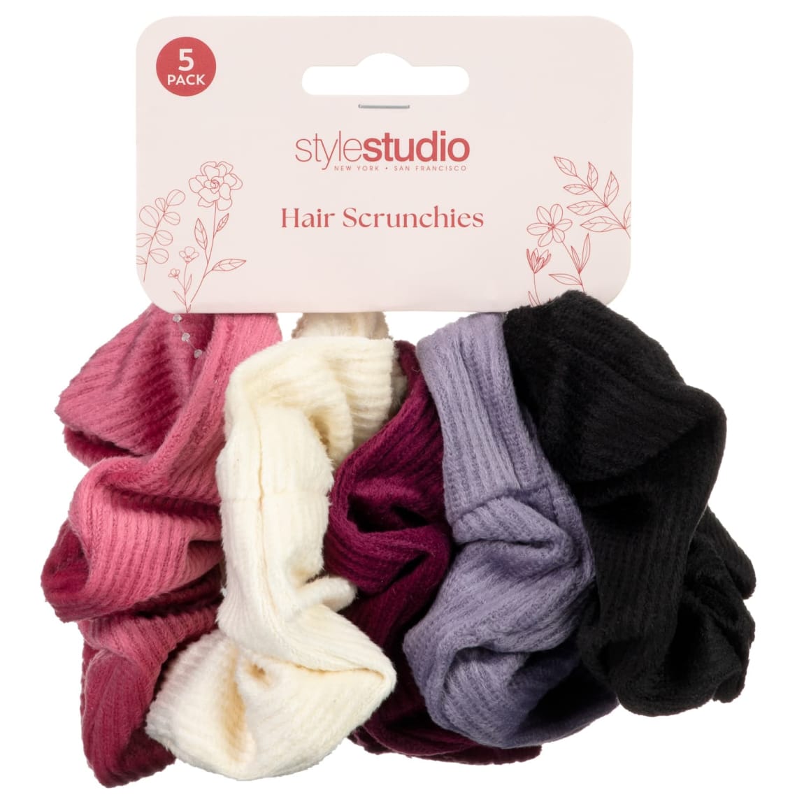 390087-scrunchie-5pk-pink