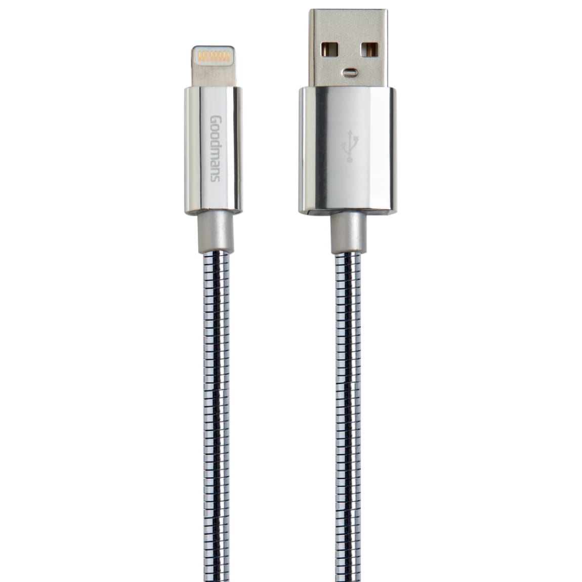 390302-goodmans-metal-lightning-charge-and-sync-cable-1m-silver