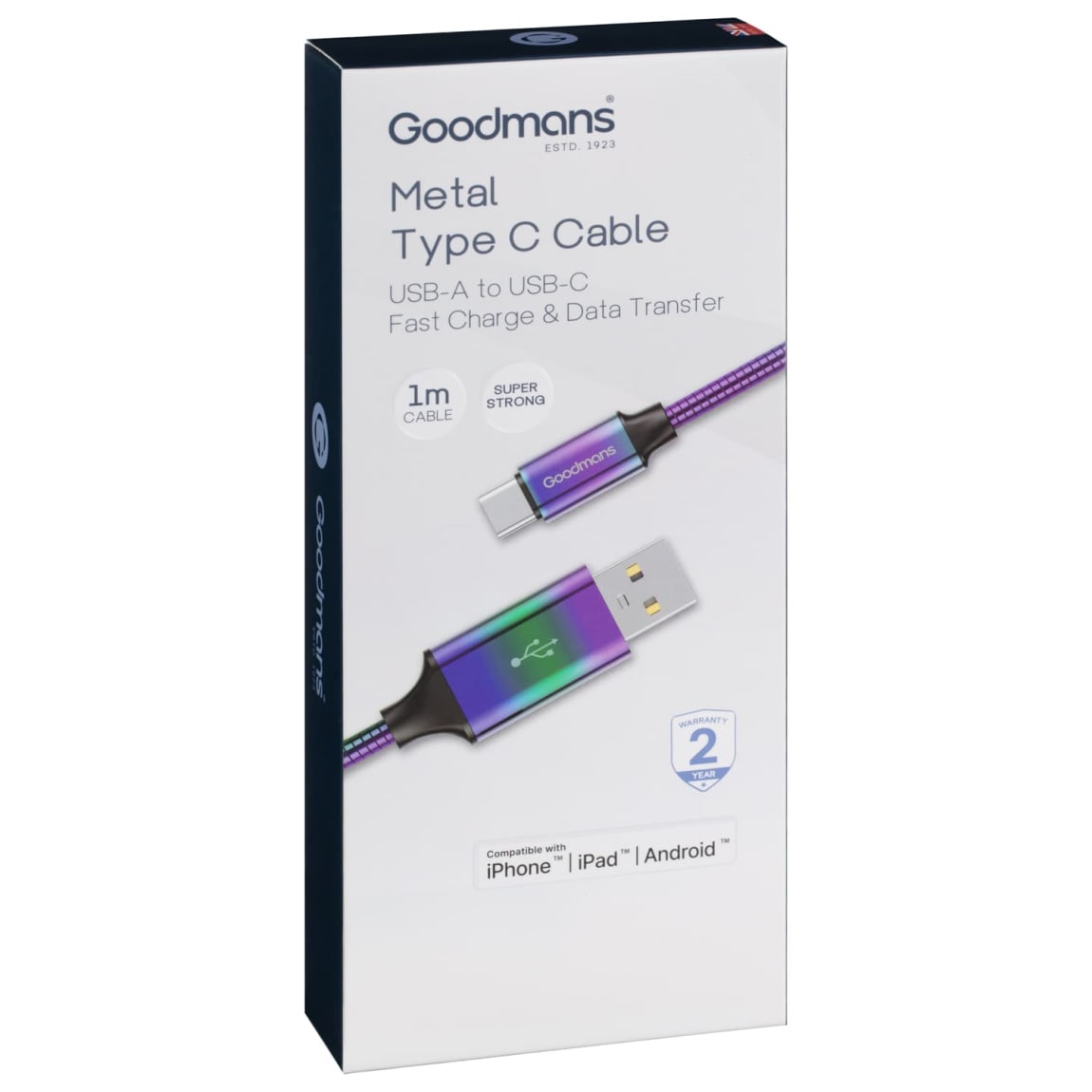 390307-goodmans-metal-type-c-cable-1m-iridescent