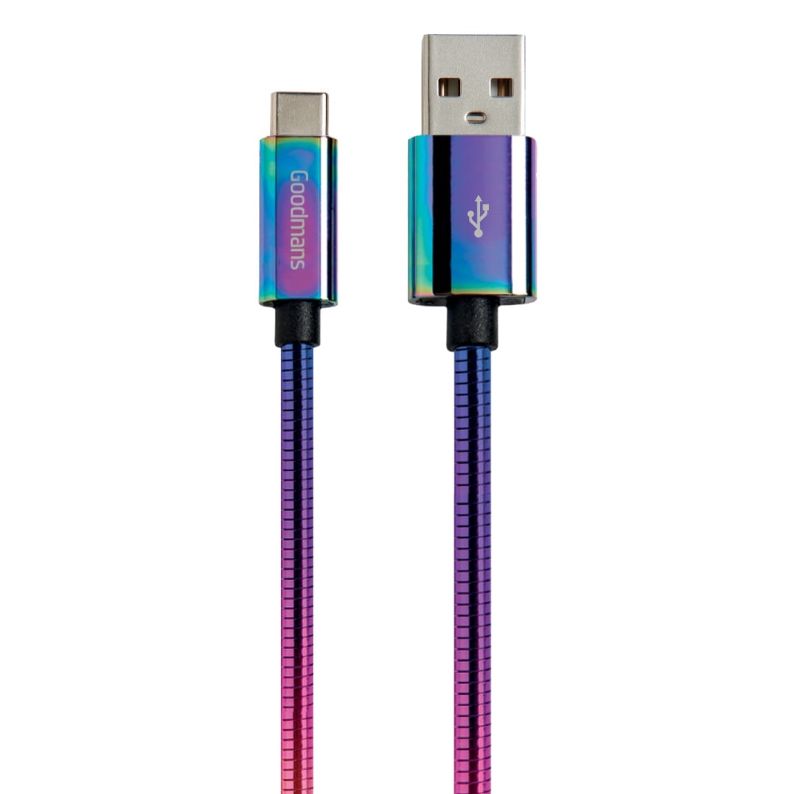390307-goodmans-metal-type-c-charge-and-sync-cable-1m-iridescent