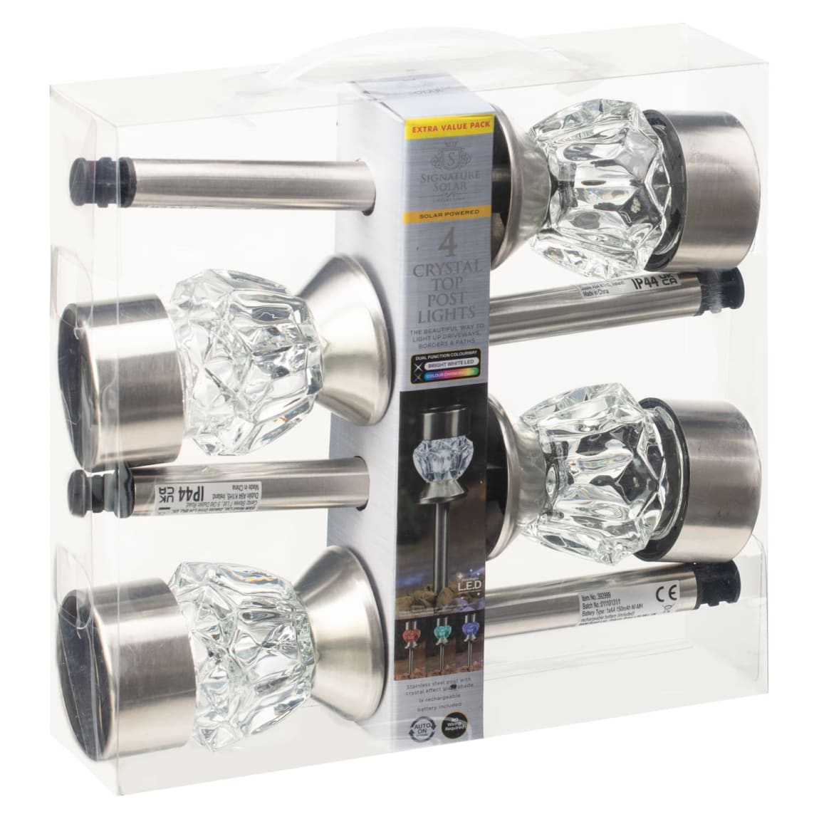 392999-4pk-crystal-top-post-lights