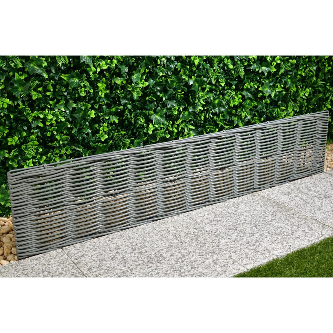 393199-faux-rattan-grey-boarder-fencing-100-x-35cm
