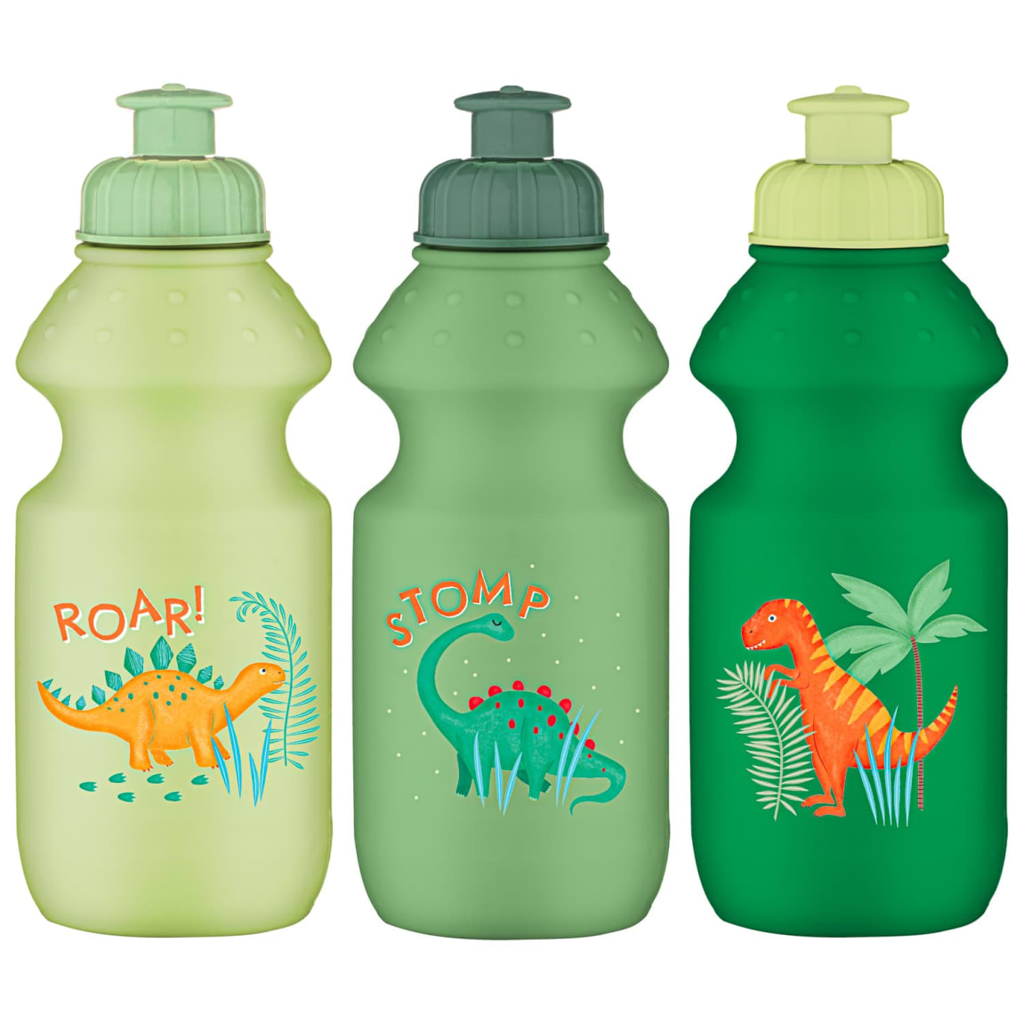 394634-3pk-simply-kids-pull-top-sports-bottles-boys-dinosaur-2