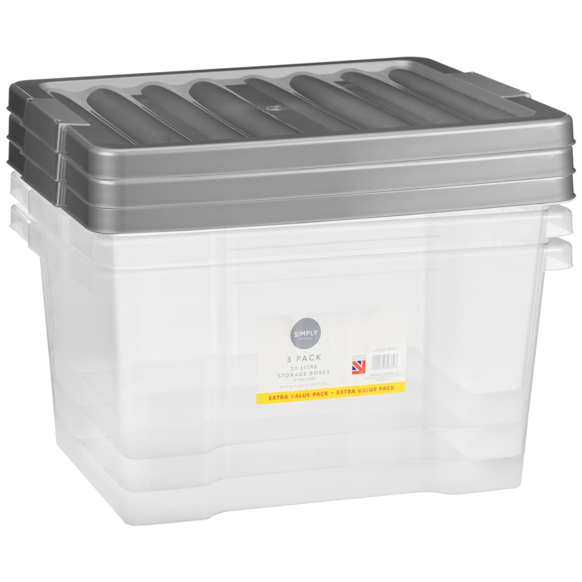 396937-simply-everyday-grey-3pk-20l-clear-storage-boxes-2