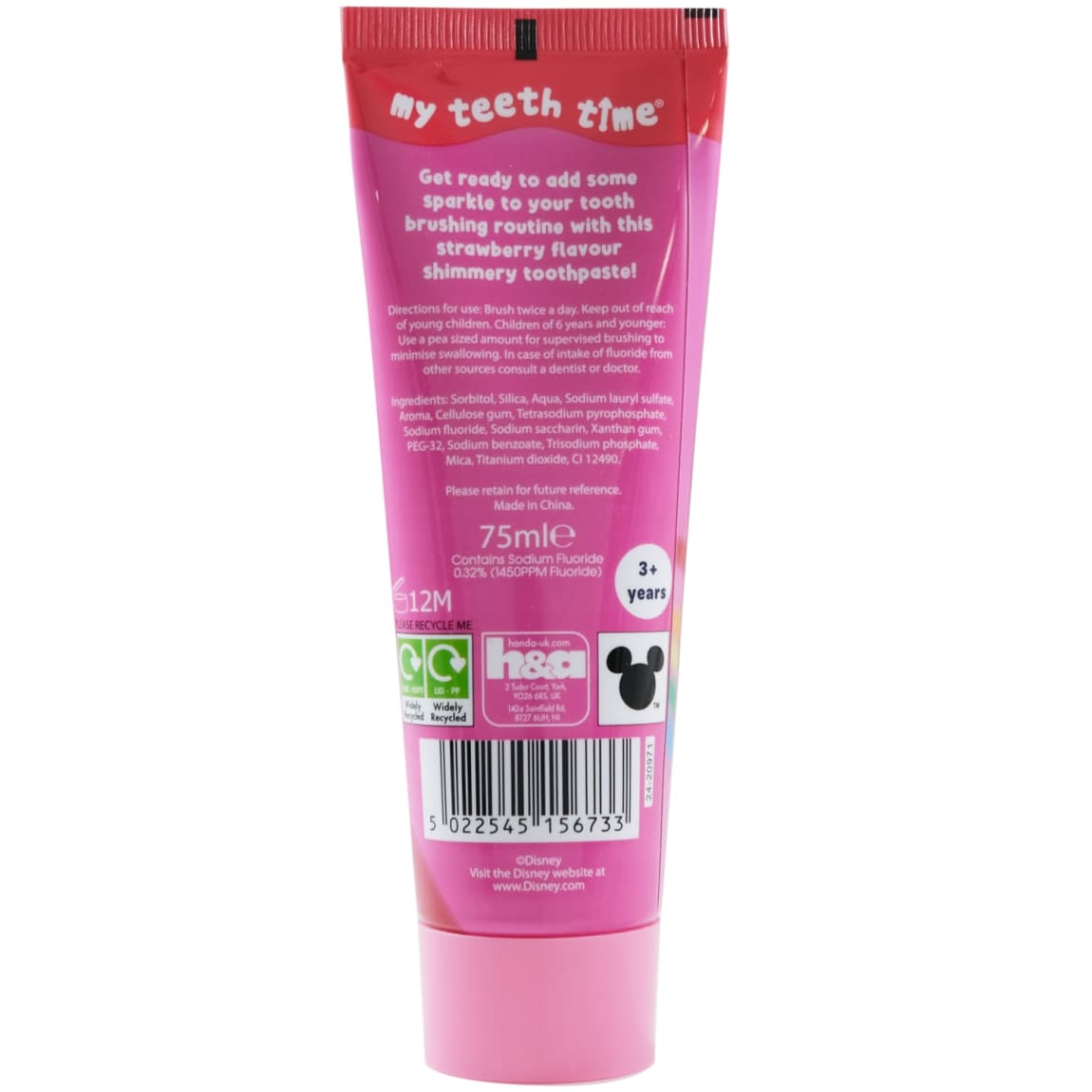 397784-princess-strawberry-flavour-toothpaste-75ml
