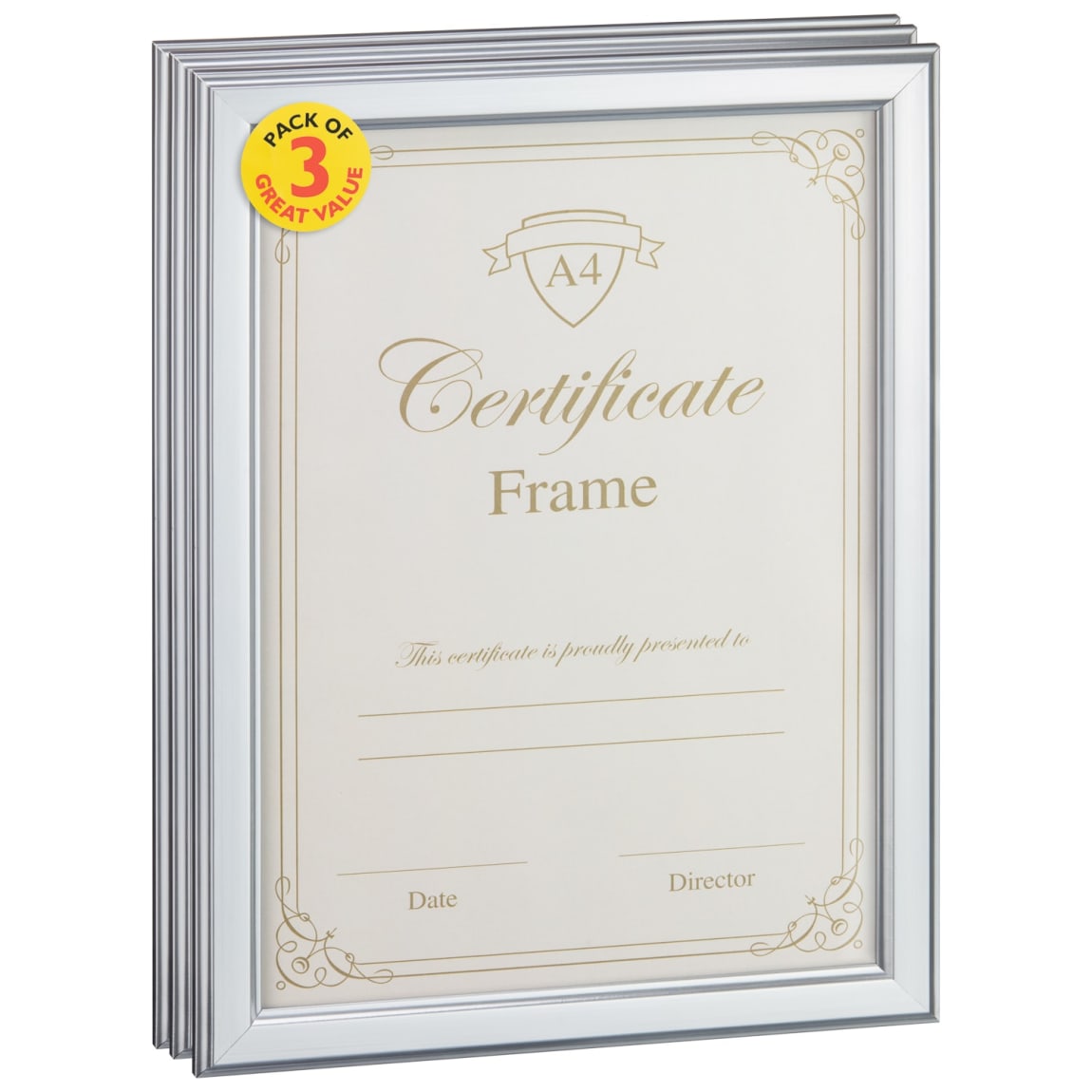 397956-a4-certificate-frames-3pk-silver