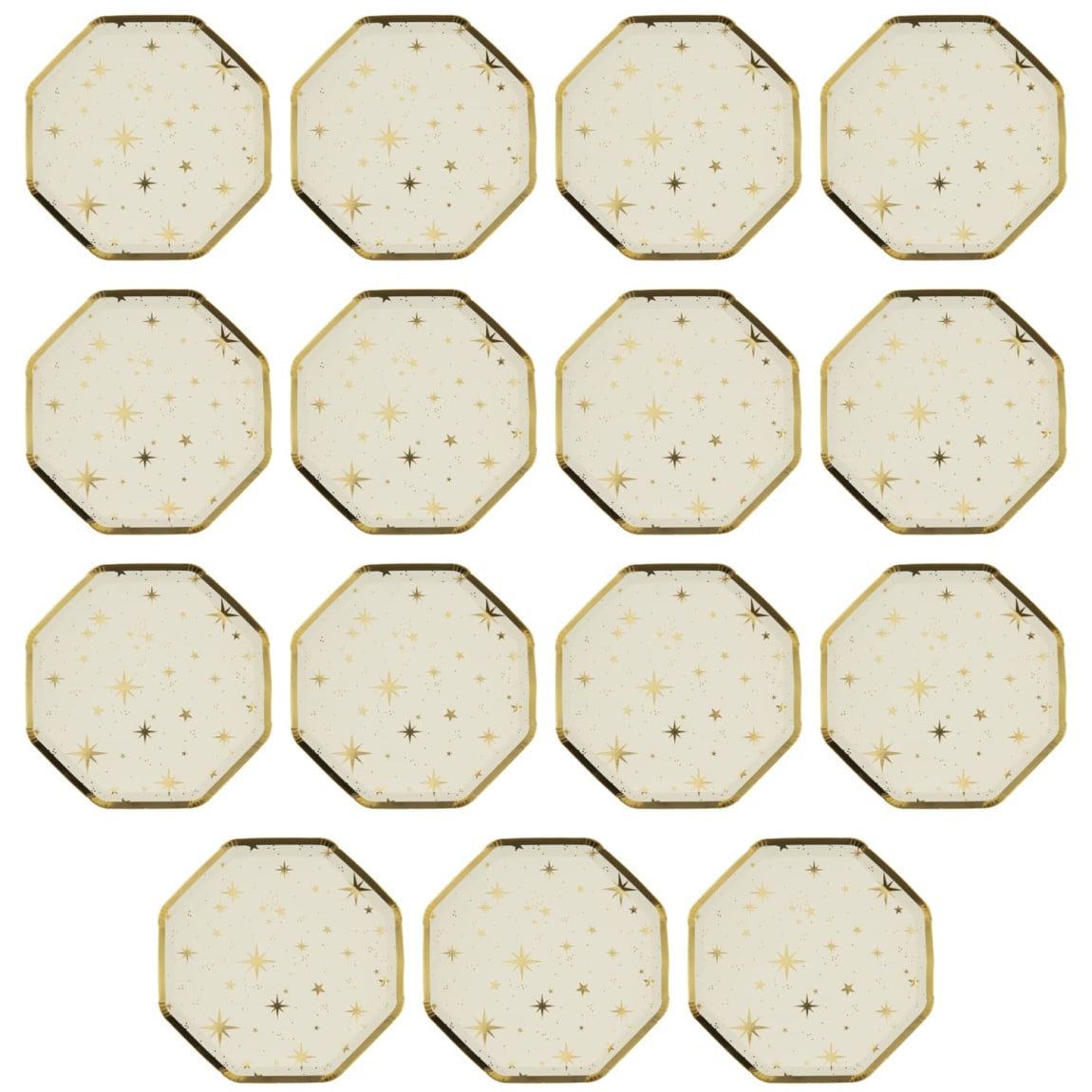 403802-christmas-15-pcs-hexagon--plate-9inch-gold
