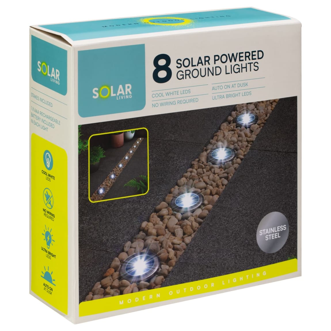 404807-8pk-solar-living-stainless-steel-ground-lights-cool-white